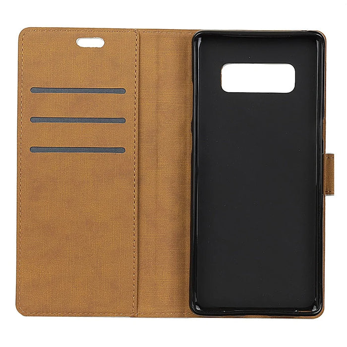 Wallet Stand Flip Magnetic PU Leather Phone Cover for Samsung Galaxy S10e - Black - 7