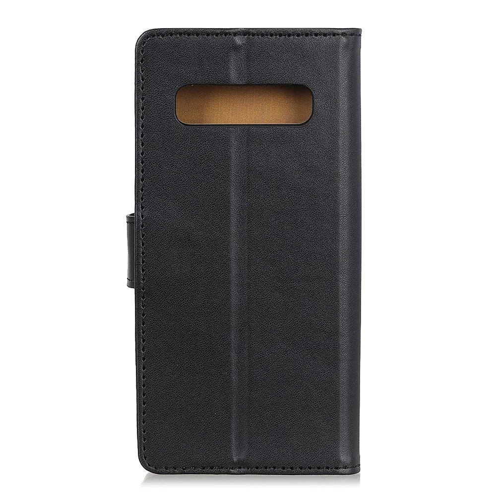 For Samsung Galaxy S10 Wallet Stand Leather Phone Case - Black - 3
