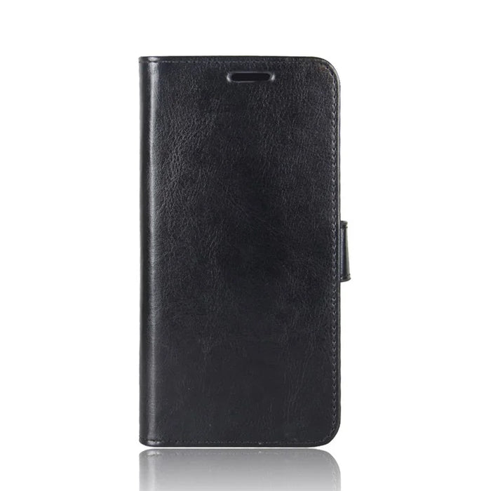 Crazy Horse Wallet Stand Leather Case for Samsung Galaxy S10 - Black - 2