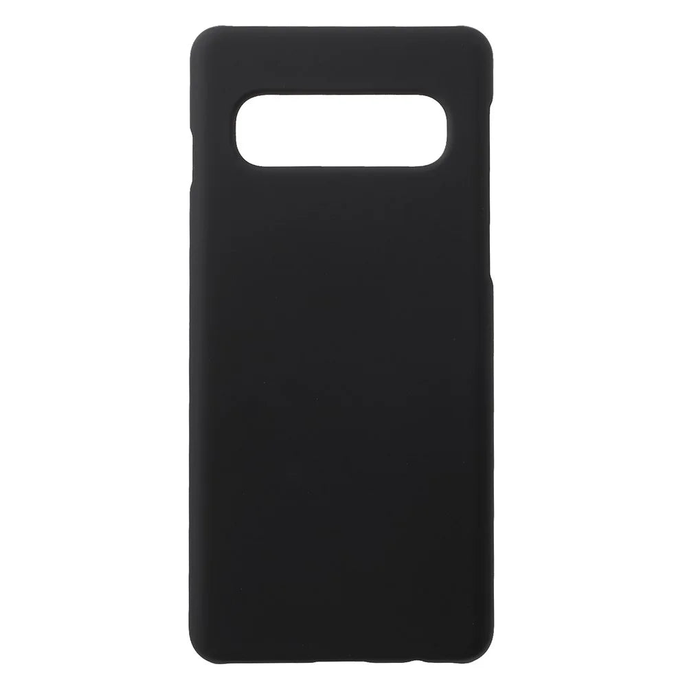 Rubberized PC Hard Case for Samsung Galaxy S10 - Black - 1