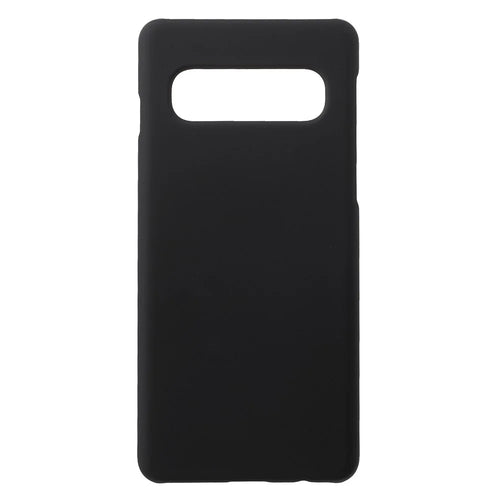 Rubberized PC Hard Case for Samsung Galaxy S10 - Black - 1