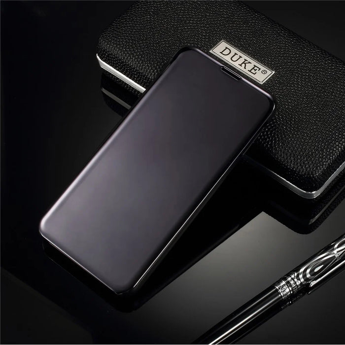 For Samsung Galaxy S10e Flip Leather Cover with Stand Full Body Protective Phone Case - Black - 1