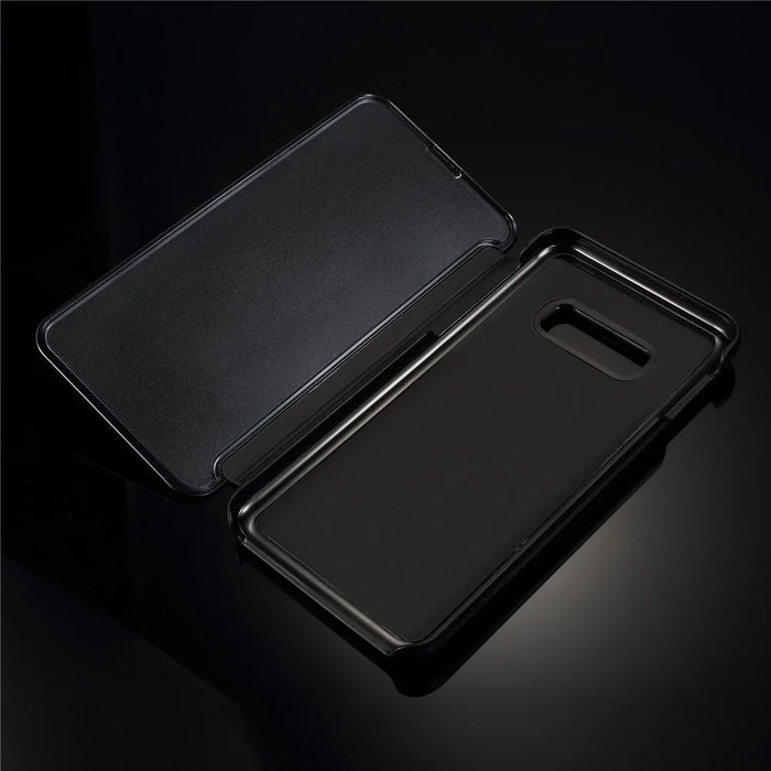 For Samsung Galaxy S10e Flip Leather Cover with Stand Full Body Protective Phone Case - Black - 4
