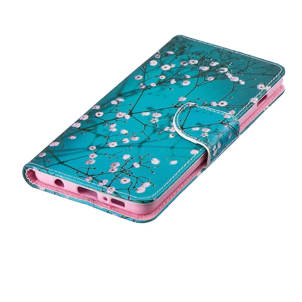 Pattern Printing PU Leather Protection Cell Phone Case for Samsung Galaxy S10 Plus - Wintersweet - 6