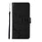 Imprint Butterfly Flower Stand Leather Case with Strap for Samsung Galaxy S10 - Black - 2