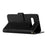 Imprint Butterfly Flower Stand Leather Case with Strap for Samsung Galaxy S10 - Black - 5