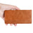 Vintage Style Leather Auto-absorbed Wallet Case for Samsung Galaxy J6+ - Brown - 5