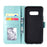 Imprinted Mandala Pattern PU Leather Flip Case for Samsung Galaxy S10e - Cyan - 4
