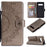 Imprinted Mandala Pattern PU Leather Protection Case for Samsung Galaxy S10 - Grey - 1