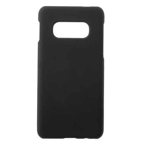 Rubberized Hard Plastic Phone Cover for Samsung Galaxy S10e - Black - 1