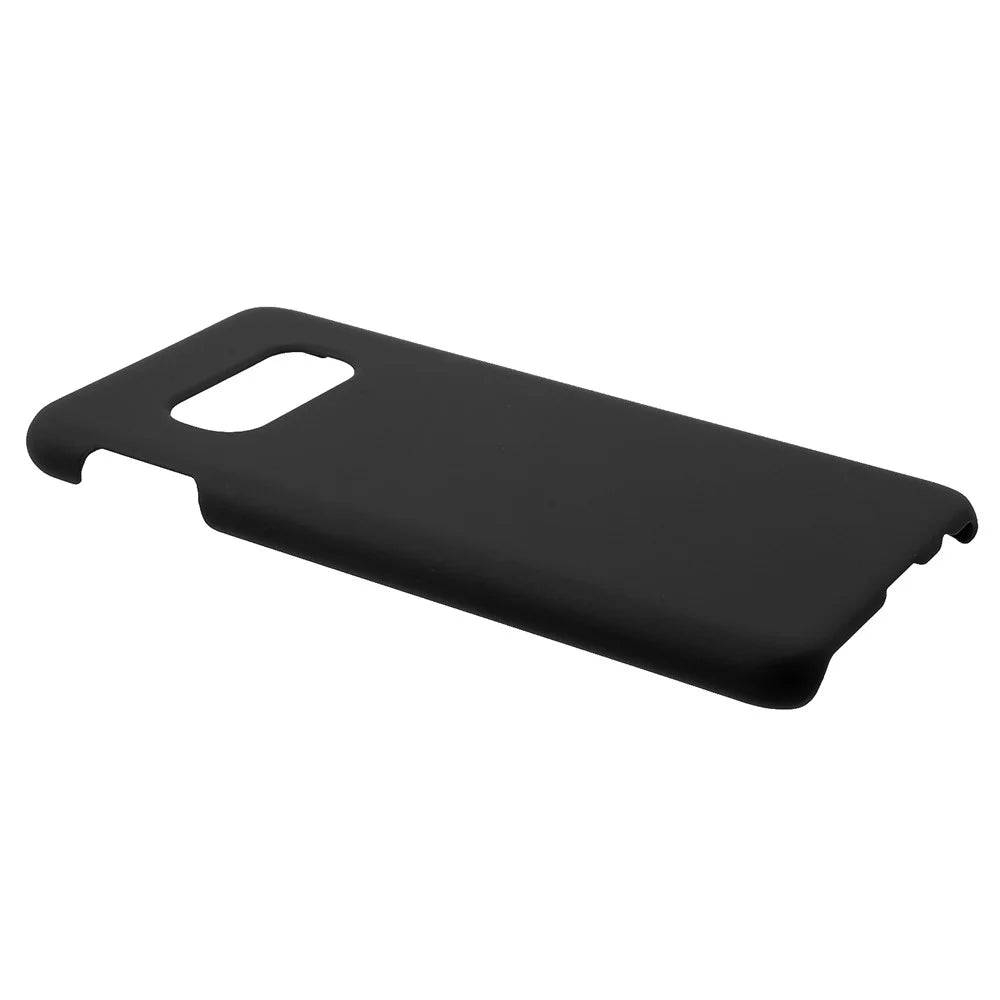Rubberized Hard Plastic Phone Cover for Samsung Galaxy S10e - Black - 3