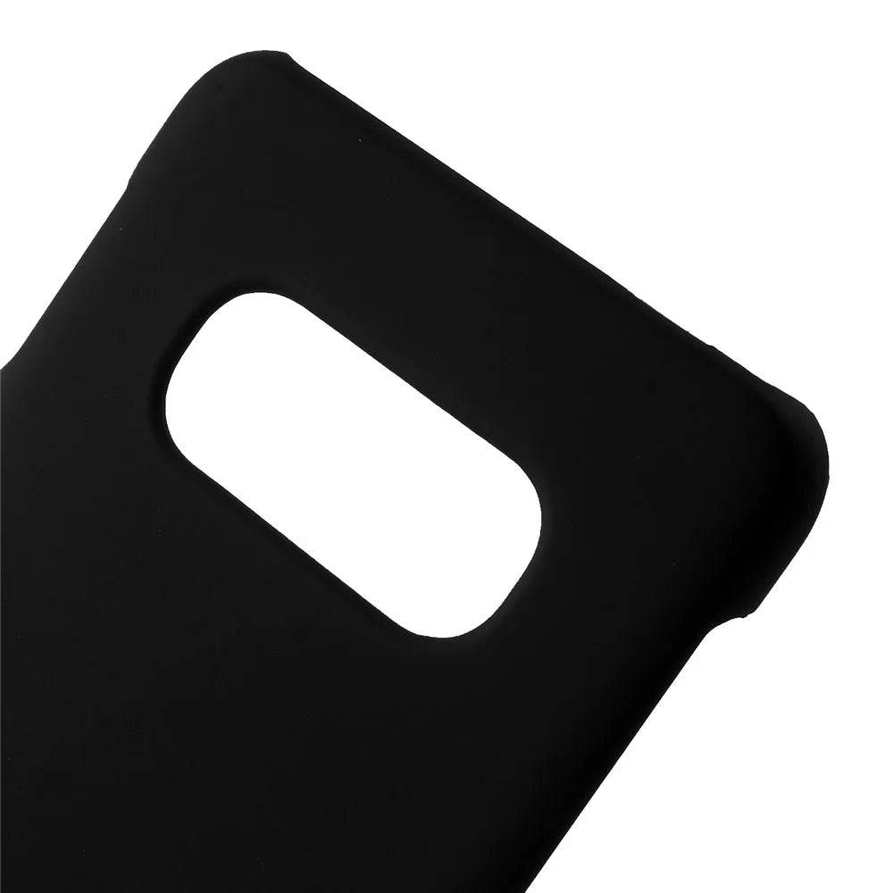 Rubberized Hard Plastic Phone Cover for Samsung Galaxy S10e - Black - 4