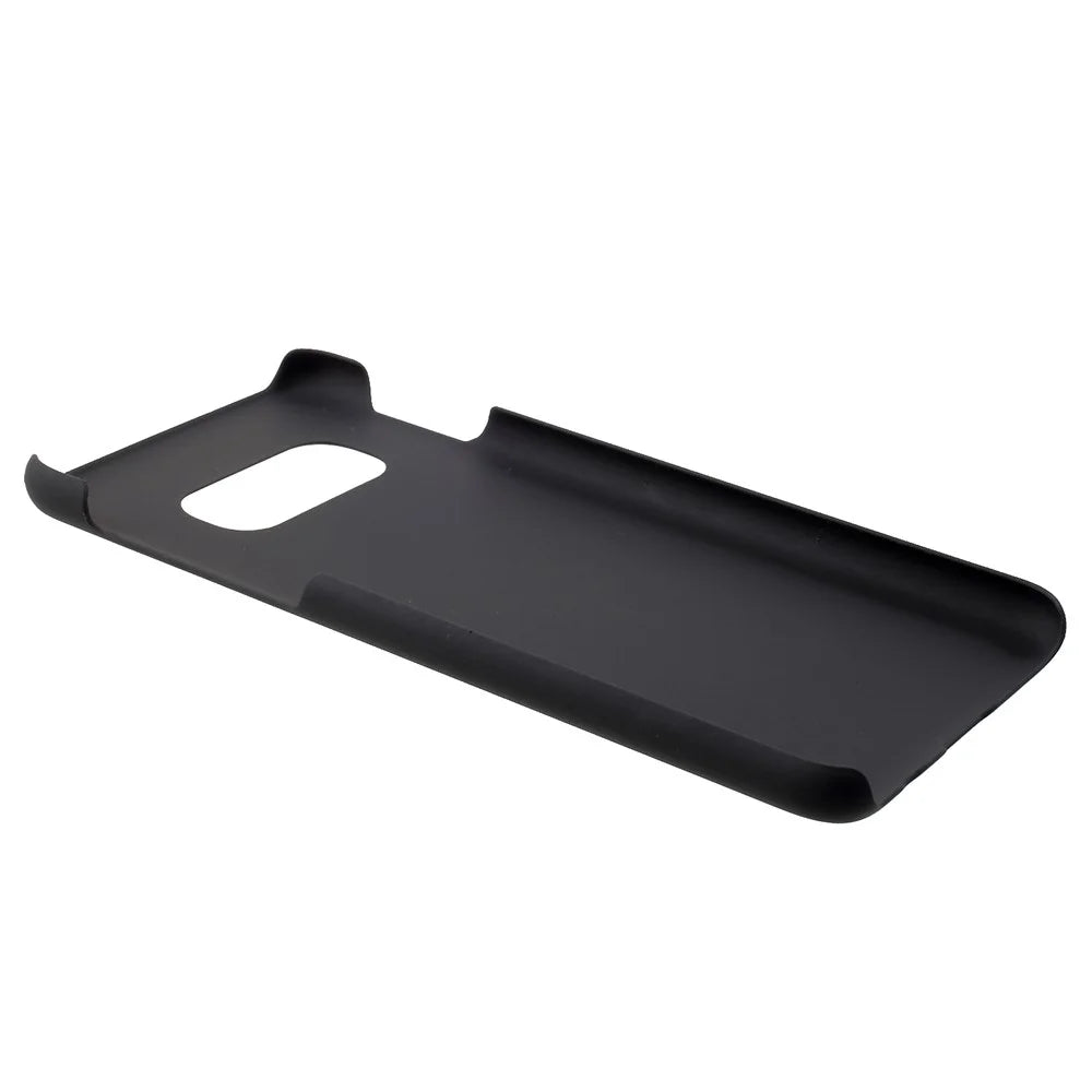Rubberized Hard Plastic Phone Cover for Samsung Galaxy S10e - Black - 5