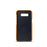Dual Card Slots PU Leather Coated PC Hard Case for Samsung Galaxy S10 - Orange - 2