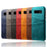 Dual Card Slots PU Leather Coated PC Hard Case for Samsung Galaxy S10 - Orange - 6