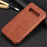 AZNS Leather Stand Cover with Card Slots for Samsung Galaxy S10 Plus - Brown - 2