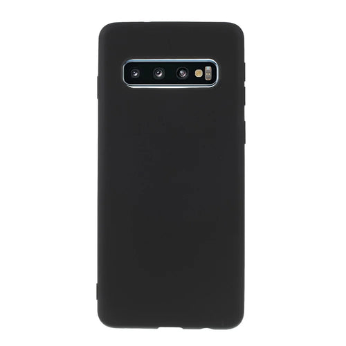 Double-sided Matte TPU Case Accessory for Samsung Galaxy S10 - Black - 1