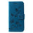 Imprint Butterfly Flower Wallet Stand Leather Cell Phone Case for Samsung Galaxy S10e - Blue - 1