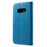Imprint Butterfly Flower Wallet Stand Leather Cell Phone Case for Samsung Galaxy S10e - Blue - 2