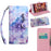 Pattern Printing Light Spot Decor Leather Cover for Samsung Galaxy S10 - Howling Wolf - 1