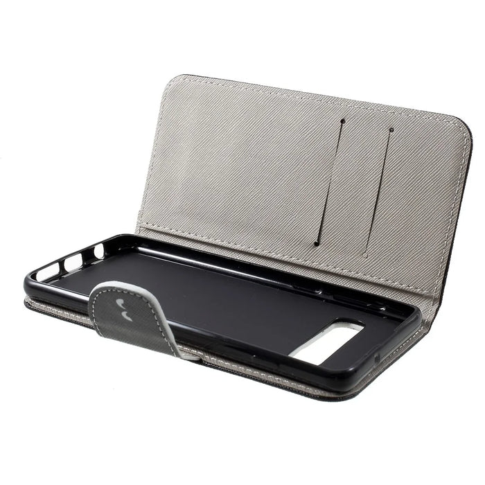 Pattern Printing Cross Texture Leather Wallet Case for Samsung Galaxy S10 Plus - Do not Touch My Phone - 6