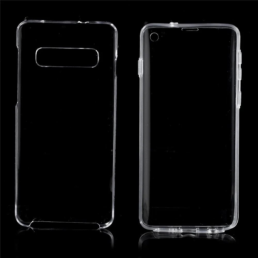 2-Piece Touchable TPU + Acrylic Hybrid Cover [360 Degree Protection] for Samsung Galaxy S10 - 4