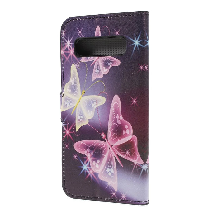 Pattern Printing Wallet Leather Flip Case for Samsung Galaxy S10 - Pretty Butterfly - 2
