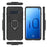 For Samsung Galaxy S10 Finger Ring Kickstand PC + TPU Hybrid Mobile Case - Black - 5