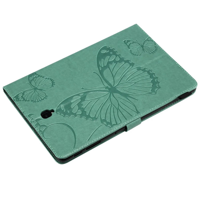 KT Tablet Series-3 [Imprint Butterfly] Stand Leather Tablet Case for Samsung Galaxy Tab S4 10.5 T830 T835 T387 - Cyan - 6