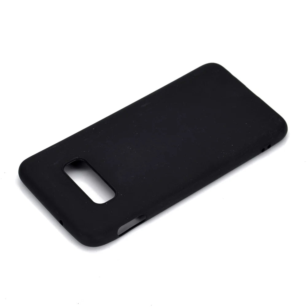 Soft Matte TPU Back Case for Samsung Galaxy S10e - Black - 4