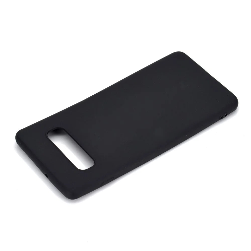 For Samsung Galaxy S10 Soft Matte TPU Gel Phone Casing - Black - 4
