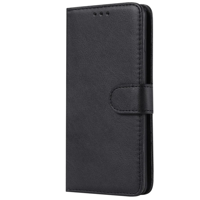 For Samsung Galaxy S10 Case 2 in 1 Detachable Magnetic Leather Wallet Mobile Cover with Strap - Black - 2