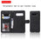 For Samsung Galaxy S10 Case 2 in 1 Detachable Magnetic Leather Wallet Mobile Cover with Strap - Black - 4