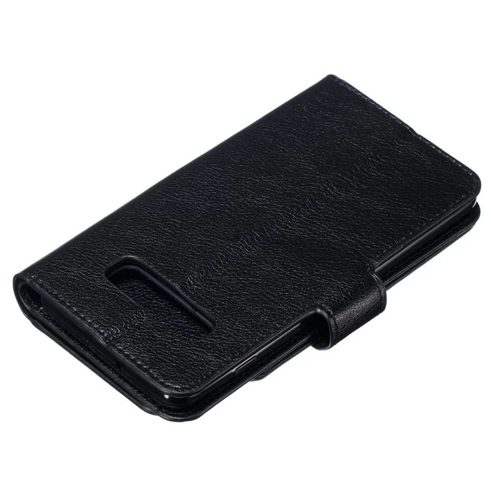For Samsung Galaxy S10 Plus [9 Card Slots] Crazy Horse Wallet Leather Case - Black - 6