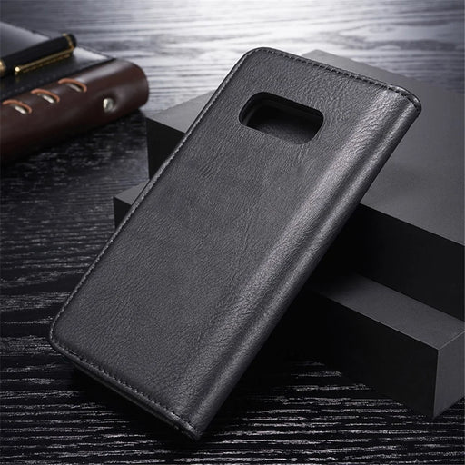 DG.MING For Samsung Galaxy S10e Protective Phone Case Split Leather Detachable Case Shockproof Shell Flip Cover with Wallet - Black - 2