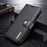 DG.MING For Samsung Galaxy S10 Detachable 2-in-1 Anti-scratch Split Leather Wallet Shell + TPU Back Case Mobile Phone Covering Shell - Black - 1