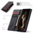 CASEME 013 Series for Samsung Galaxy S10 PU Leather Case [Auto-absorbed] [Wallet Stand] - Black - 5