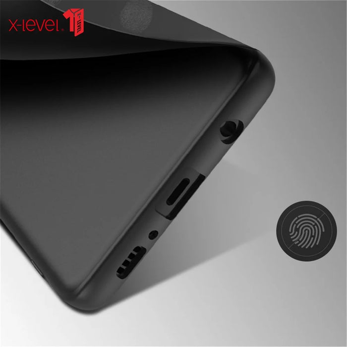 X-LEVEL Ultra-thin Frosted TPU Case for Samsung Galaxy S10 - Black - 4
