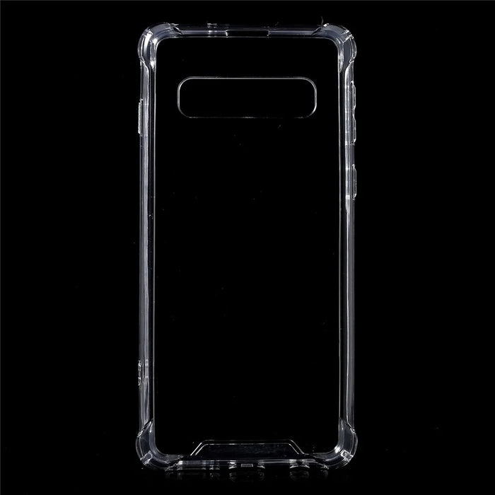Drop-Proof Acrylic + TPU Hybrid Phone Shell for Samsung Galaxy S10 Plus - Transparent - 1