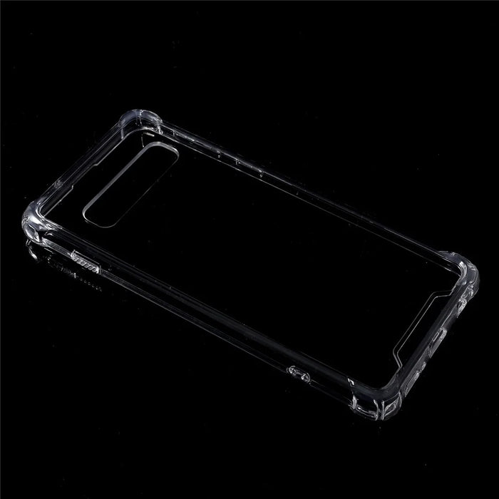 Drop-Proof Acrylic + TPU Hybrid Phone Shell for Samsung Galaxy S10 Plus - Transparent - 3