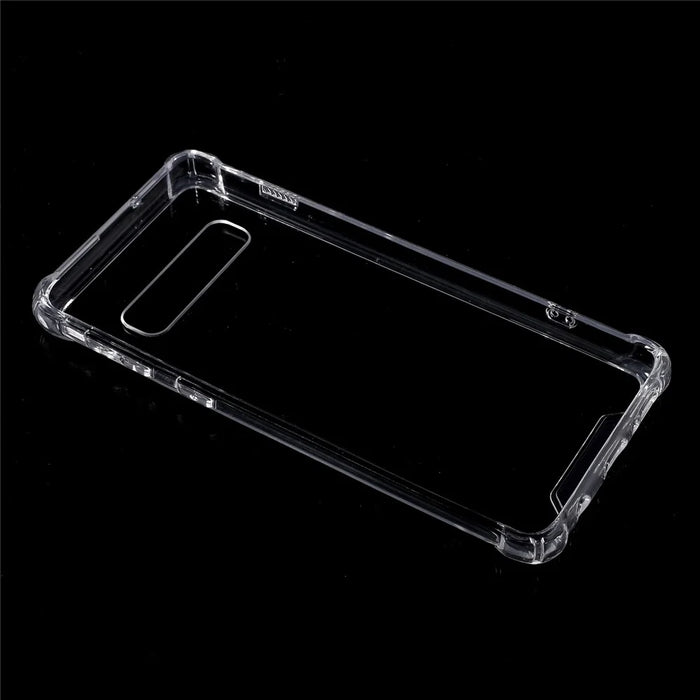 Drop-Proof Acrylic + TPU Hybrid Phone Shell for Samsung Galaxy S10 Plus - Transparent - 4