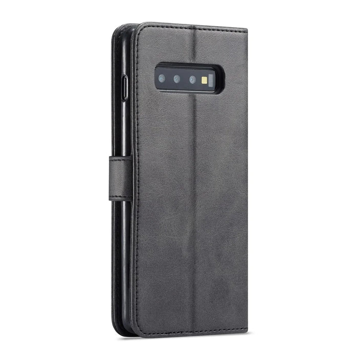 LC.IMEEKE Wallet Leather Stand Case for Samsung Galaxy S10 - Black - 2