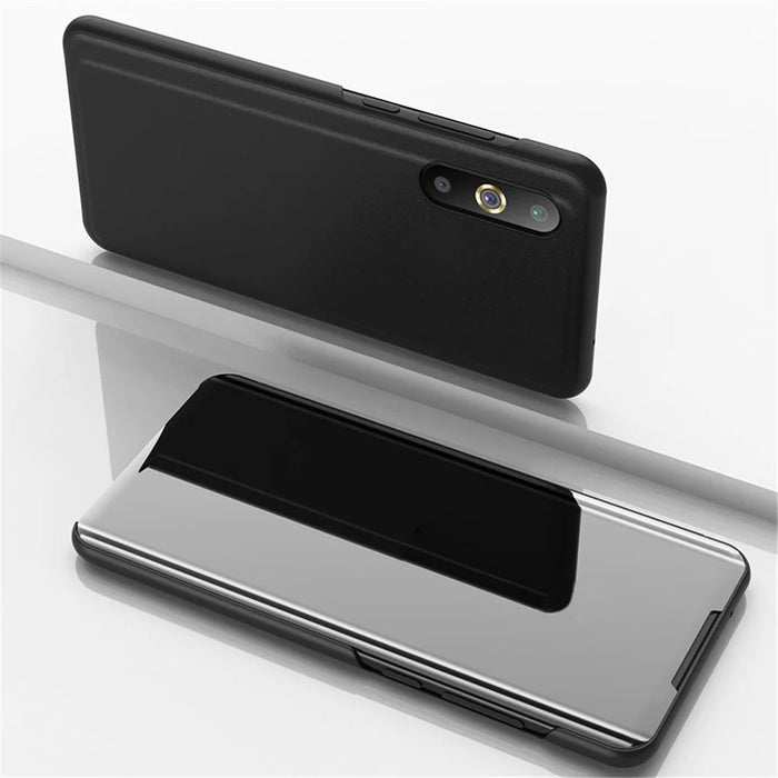 For Samsung Galaxy A50 / A50s / A30s Flip Leather Cover with Stand Full Body Protective Phone Case - Black - 1