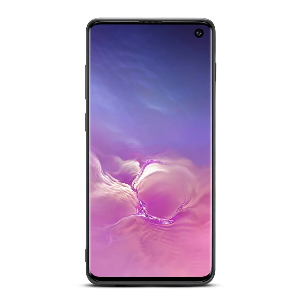 For Samsung Galaxy S10 Dual Card Slot PU Leather Coated TPU Phone Case - Green - 4