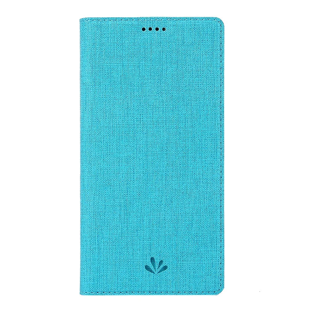 VILI DMX Cross Texture Card Slot Leather Stand Case for Samsung Galaxy S10 Plus - Blue - 2