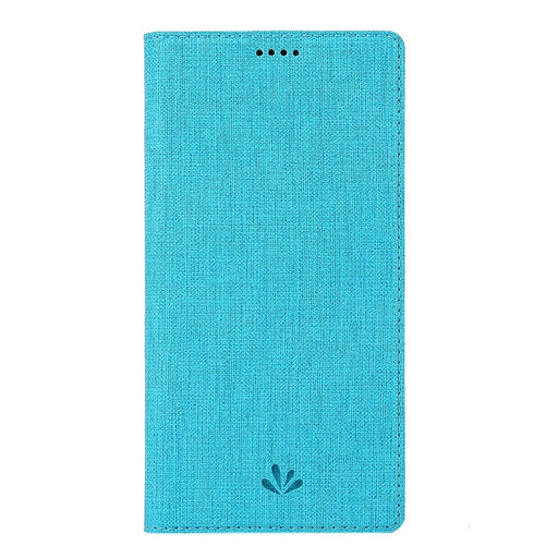 VILI DMX Cross Texture Card Slot Leather Stand Case for Samsung Galaxy S10 Plus - Blue - 2