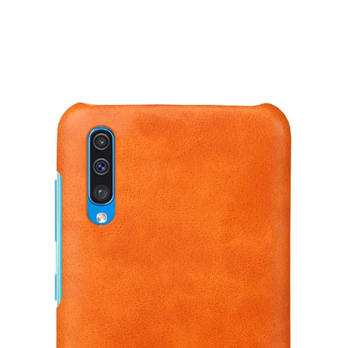 Crazy Horse PU Leather Coated PC Cell Phone Case for Samsung Galaxy A50 / A50s / A30s - Orange - 3