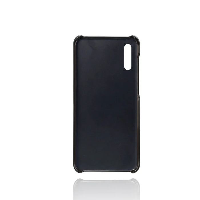 Dual Card Slots PU Leather Coated PC Mobile Phone Shell for Samsung Galaxy A50 / A50s / A30s - Black - 3