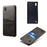 PU Leather Coated PC Case with [Dual Card Slots] for Samsung Galaxy A10 - Black - 4