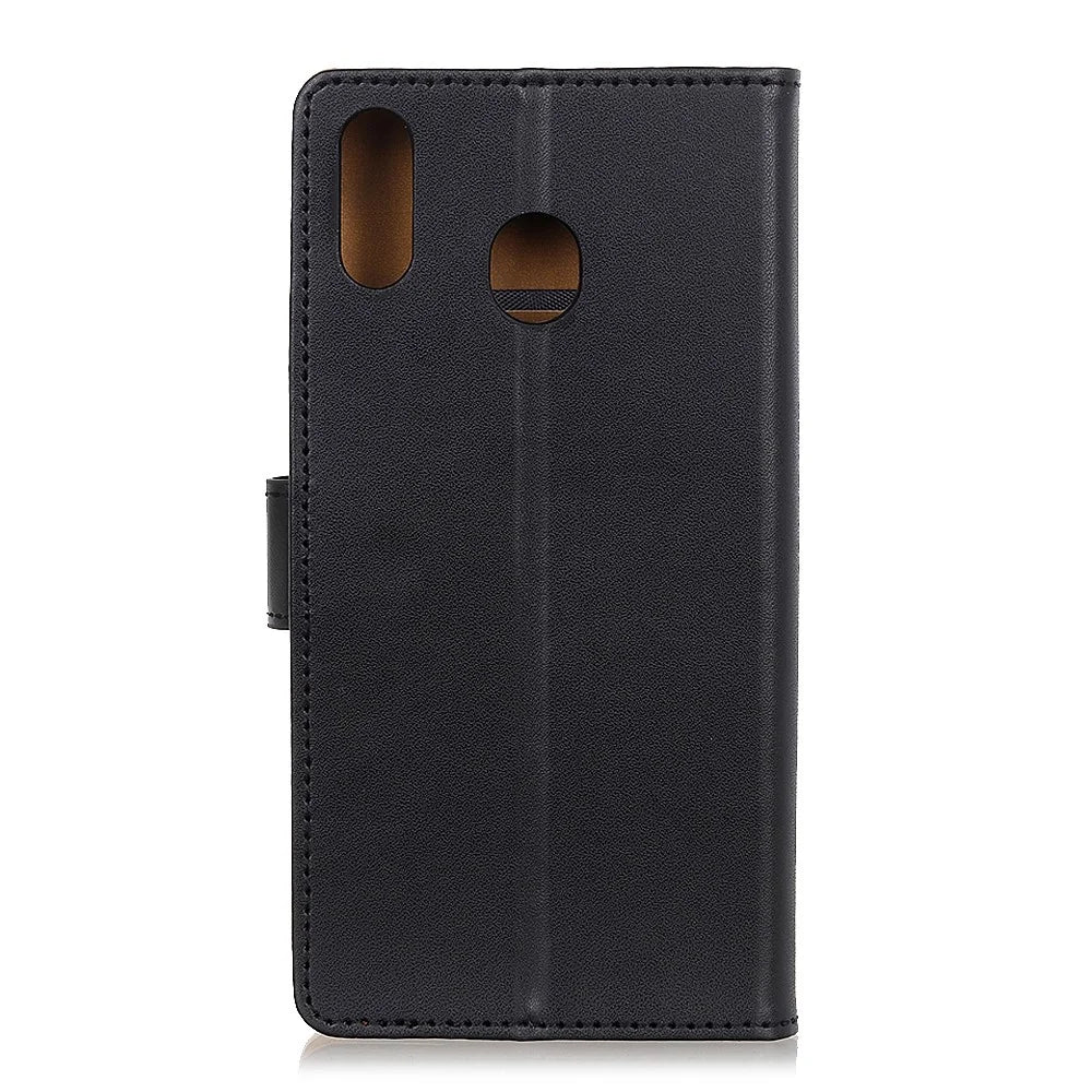 Wallet Stand Leather Protective Phone Cover for Samsung Galaxy A40 - Black - 3